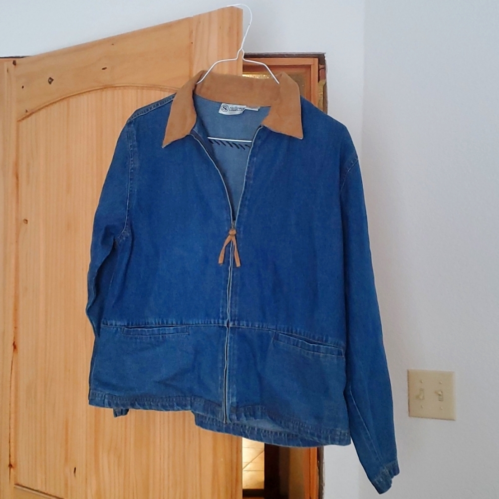 Beaded Blue Jean Jacket.